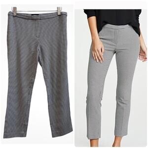 Theory Houndstooth Print Size 6 Skinny Crop Pant 24 Inch Inseam Classic Preppy